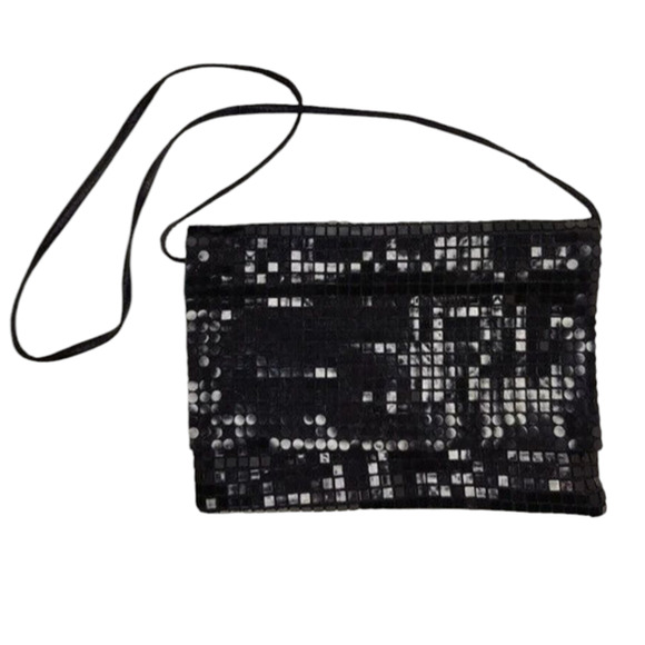 Black Vintage crossbody Disco Bag - Picture 2 of 10